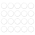 PATIKIL 20pcs Tri Clamps Gasket, 119mm OD 97.7mm ID Sanitary TC Tri