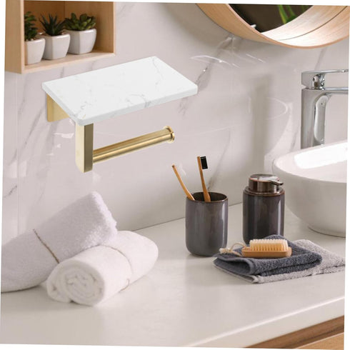 Wall-Mounted Toilet Paper Holder - Sturdy Stainless Steel Rack