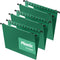 Plastic Hanging File Folders, 12 Pack, Letter Size, Reinforced Hang Folders, Designed for Home and Office, Green
