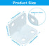 Seimneire 4 1x1x1.26inch 90 12Pcs White Metal Corner Bracket, Holes L Shape Corner Brace, Degree Right Angle Bracket