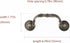 6PC Nostalgic Chic Drawer Drooping Guardrail Dresser Drawer Handles Vintage Bronze Cabinet Handles (3.78in) by Fanruier