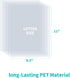 Binditek 200 Pack 7 Mil Ultra Clear Binding Presentation Covers, 8-1/2 x 11 Inches Report Covers for Binding, Letter