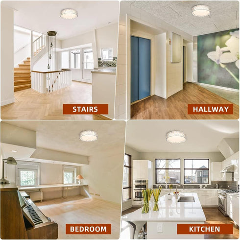 Fixture,15W 1600 Dimmable 3000K Flush Mount Ceiling Light Lumens LED Ceiling Lights, Warm White Light Fixtures Ceiling