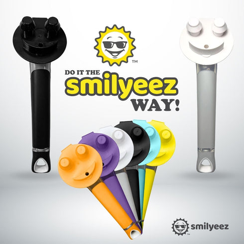 The Original Smiling Handle with Soap Dispensing for Scrub Daddy (Reg. TM) Sponge and Scrub Moji Sponge (Yellow)