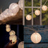 8.5Ft 10 White Lantern String Lights Plug in, Hanging Indoor Decorative String Lights with Cute White Nylon Lanterns