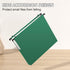 Plastic Hanging File Folders, Expandable Extra Capacity Hanging File Folder, 12 Pack Heavy Duty Folders (Colorful)