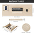 Pad,47.2''x15.8'',Cork DAWNTREES Dual Sided Desk Mat,Leather Desk Desk Mat Protector,with PU Leather Valet Tray