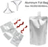 Yiodauh 50 Packaging Nozzle Pouches(350ml) Alcohol Pouches Pcs Aluminum Foil Liquid Drinking Bags Milk Juice Beverage