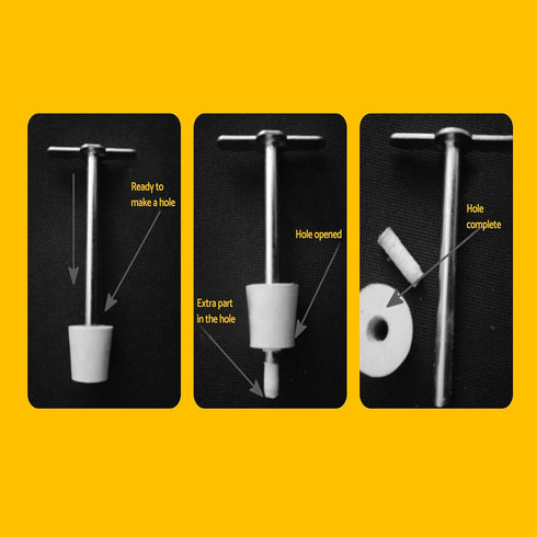 7 in 1 Per Set Manual Lab Punch Rubber Stopper Piercing Plug Hole Laboratory Drilling Tool