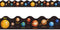 Space Bulletin Board Border, Outer Space Planet Borders for Classroom Decorations, 36ft Solar System Trim