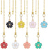 DICOSMETIC 8Pcs Ceiling Fan Pull Chain Extension 8 Colors Enamel Flower Charm