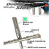 SDS Plus Hammer Drill Bit 3Pcs 1/4 in. x 6 in. for Masonry Concrete Rock
