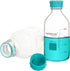 Glass Round Media Bottles, 1000ml Borosilicate Glass Reagent Storage Bottle with GL45 Screw Cap