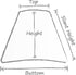7 Inch 3x7x5 Upgradelights Empire Clip On Chandelier Lampshade (Beige Linen)