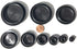 90 Piece Flush Mount Black Hole Plug Assortment for Auto Body and Sheet Metal