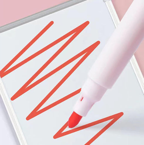 YIKANGHENG 40 Pcs Multicolour Permanent Dry Erase Wipable Markers with Blackboard Brush Sponge for Various Surfaces