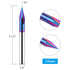 EANOSIC 30 1/4" 3-Flute Degree V Bit Shank, Carbide CNC Chamfer End Mill, V Groove Router Bit with Blue Nano Coating