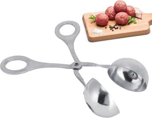 Yctze Meatball Scoop, Stainless Steel Meatball Maker, Ergonomic Handle Smooth Non Stick Surface Scoop for Home Kitchen