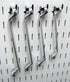 Wall Control Medium Slotted Hook Pack - Black Metal Pegboard Hooks for Pegboard and Tool Board