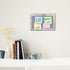 Gray Felt Bulletin Board with White Rustic Wood Frame, Decorative Hanging Board for Office Home
