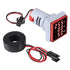 3pcs 3 in 1 AC Digital Ammeter Voltmeter, 60-500V 0-100A with LED Display Voltage Detector Current Tester