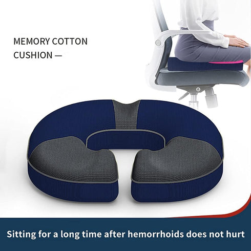 ESTELLEF Pain,Sciatic,Hemmoroid,Prostate Donut Pillow,U-Shaped Slow Rebound Seat Cushion - Memory Foam Butt Pillow