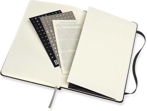 Moleskine Professional Notebook, Large, Black, Hard Cover, 5 x 8.25 for Professional Use