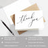 5 3.75 Inch 100-Pack, GIFTSFARM Thank You Cards with Kraft Envelopes & Stickers, x Minimalist Design, White