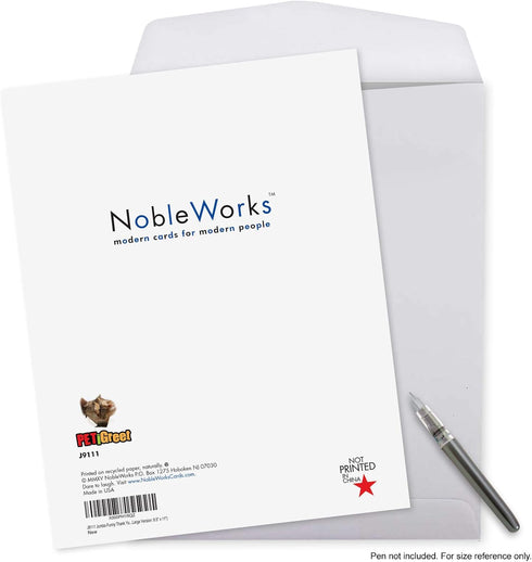 Huge Thank You Card NobleWorks (8.5 x 11 Inch) Relative Appreciation Gift - Thank You to a Great Sister J9111