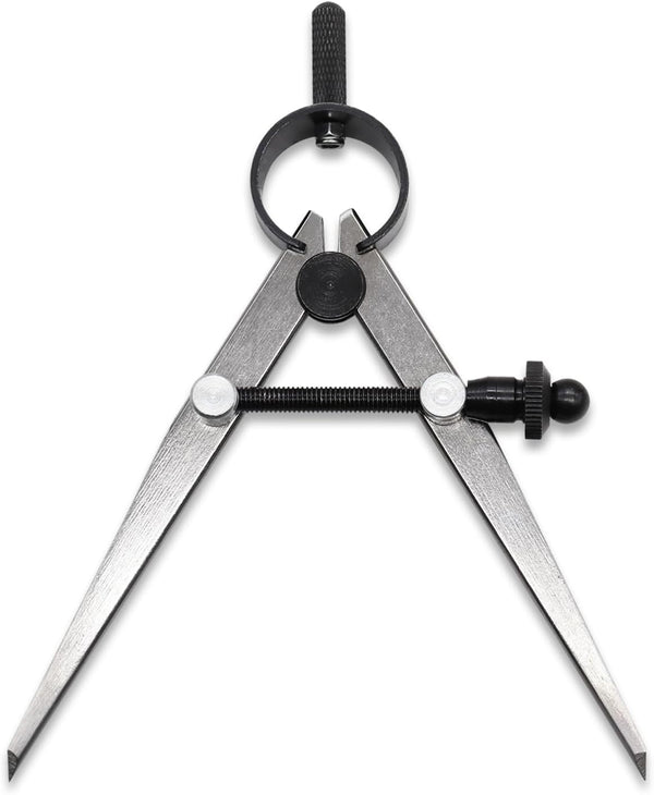 Aienxn Adjustable Edge Creaser Wing Divider, DIY Leather Divider, 4inch Compass Drawing Tool for Woodworking