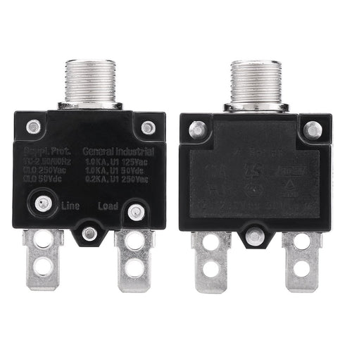 125/250V AC Thermal Overload Protector Reset Thermal Switch Over Current Overload Protector for Generator (15A)