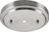 Aspen Creative 21509-31, 5-1/8" 7/16" Transitional Chandelier & Light Fixture Canopy Kit, w/Universal Crossbar, Brushed