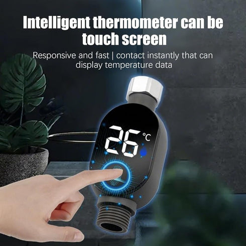 Geetoonly LED Shower Temperature Meter Baby Bath Water Temperature Gauge Waterproof Smart Monitor