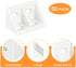 50Pcs 90 uxcell Plastic Corner Braces, Degree Corner Bracket, Right Angle Corner Support Brace, Shelf Board Holder