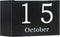 DEERINE Wooden Block Calendar for Desk, Large Size Daily Desktop Perpetual Desk Calendar,