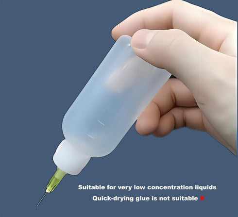 25 Gauge 0.25 Inch Industrial Microtrace Blunt Tip Dispensing Needle with Luer Lock, 20 PCS for Low Viscosity