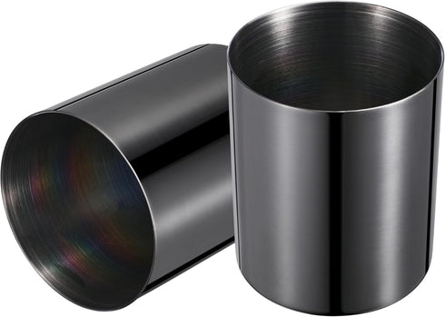 Black Pen Holder for Desk, 304 Stainless Steel Pen Organizer, Pencil Cup, Desktop Stationery Organizer