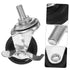 4Pcs Caster Wheels with Brakes Threaded Stem Swivel Cart Wheels for Home and Salon Use Easy to Install Replacement