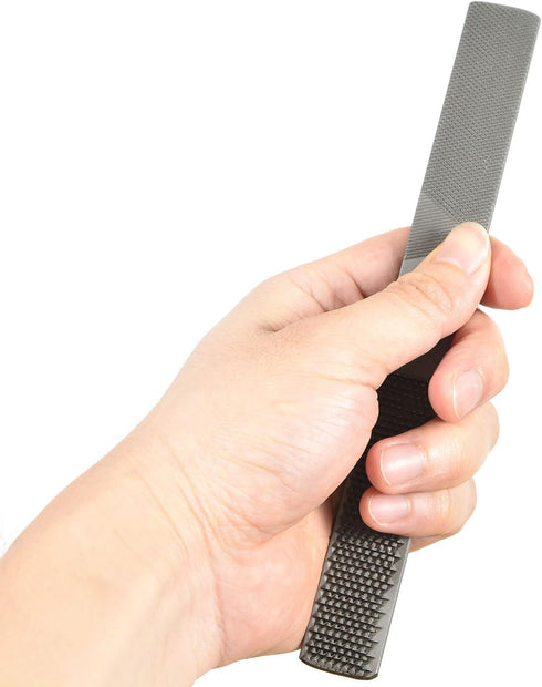 4 Way Wood Rasp File Set, Carbon Hand File and Round Rasp, Half Round Flat & Needle Files
