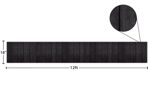 Teacher Created Resources Fun Size Vertical Black Wood Better Than Paper Bulletin Board Roll