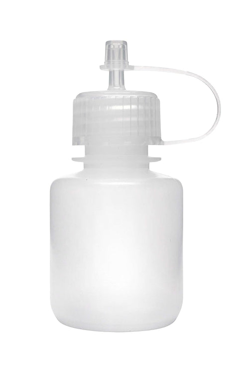 EISCO 30ml Dropping Bottle - LDPE Plastic with Screw Cap, Built-in Nozzle & Cover