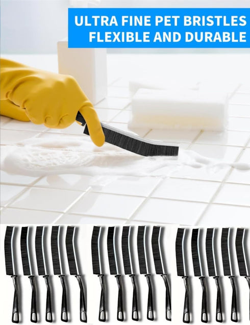 PAVNSO 13 Pcs Crevice Cleaning Brush, Hard Bristle Scrub Brushes Cleaning Brushes, Household Use Cleaning Supplies