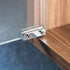 Glass Door Pivot Hinge, Satin Black, Pair