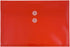 JAM PAPER Plastic Envelopes with Button & String Tie Closure - Legal Booklet - 12/Pack, Red.