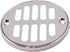 Westbrass Polished Chrome Shower Strainer Set with Screws, Grill and Crown, D312-26