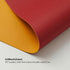 Dual Sided Leather Desk Mat, Waterproof Desk Pad for Office and Home, Large Mouse Pad and Desk Mats - Red+Yellow