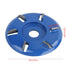 Wood Carving Disc, Steel 6-Teeth Shaping Disc, Woodworking Milling Cutter for Angle Grinder Accessories
