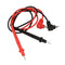 YOKIVE 1 Pair Multimeter Probe Cable Test Leads with Banana Connector - Great for Electronic Work (Red, Black, 55Cm)