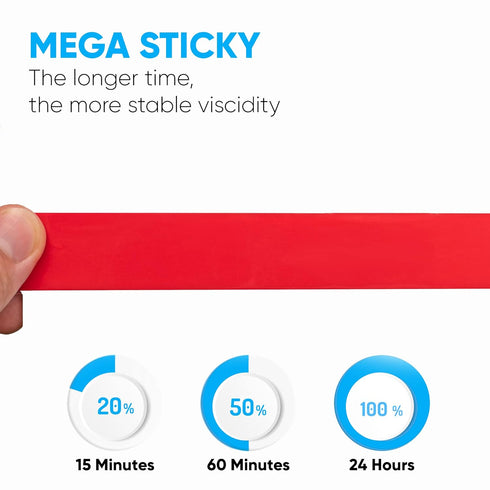 HPP Double Sided Tape Clear, Heavy Duty Permanent Tape for Indoor and Outdoor Use (1in x 16ft)
