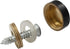 20 PCS Matte Black Screw Covers Caps, Solid Brass Decorative Mirror Screws Fasteners, with Box, 3/5" Diameter
